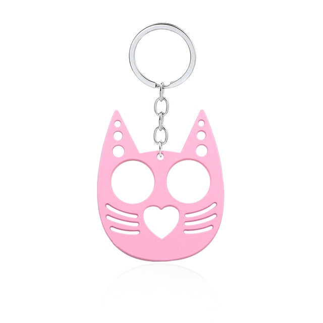 Cute Cat Self Defense Keychain