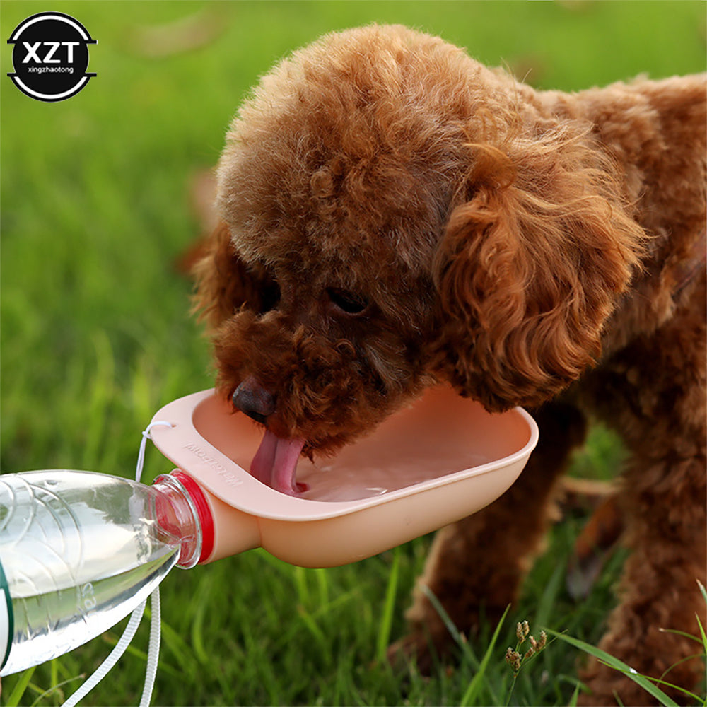 Outdoor Pet Water Bowl - Connects right to your water bottle!!